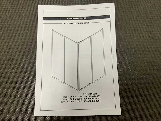 Douchecabine 98 x 98 cm - afbeelding 5 van  6