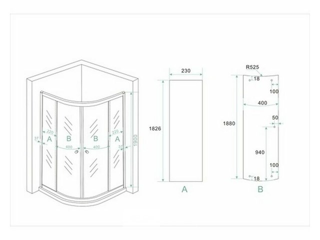 Douchecabine franklin - afbeelding 4 van  4