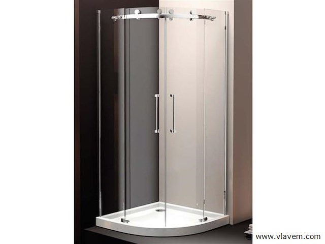Douchecabine halfrond 90x90 cm - incl. douchebak - afbeelding 1 van  1