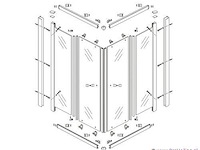 Douchecabine jimmy - 80x190cm - afbeelding 5 van  5