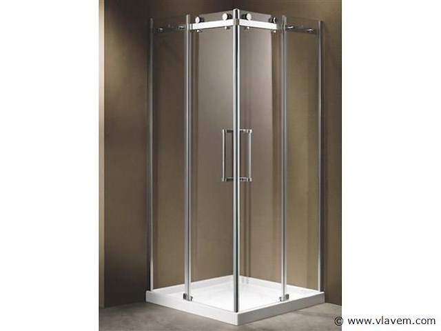 Douchecabine vierkant - 90x90x200 cm - incl. douchebak - afbeelding 1 van  1