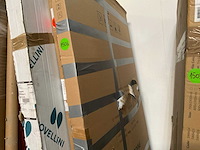 Douchedeur 100x200 cm anti kalk geborsteld messing pvd (goud) - afbeelding 2 van  2