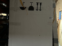 Douchedeur 2-delig 90x200 cm, zwart - afbeelding 2 van  5