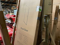 Douchedeur 80x200cm anti kalk geborsteld messing pvd (goud) - afbeelding 2 van  2