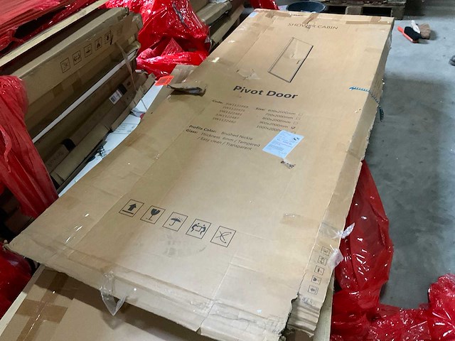 Douchedeur 90x200cm anti kalk rvs - afbeelding 2 van  2