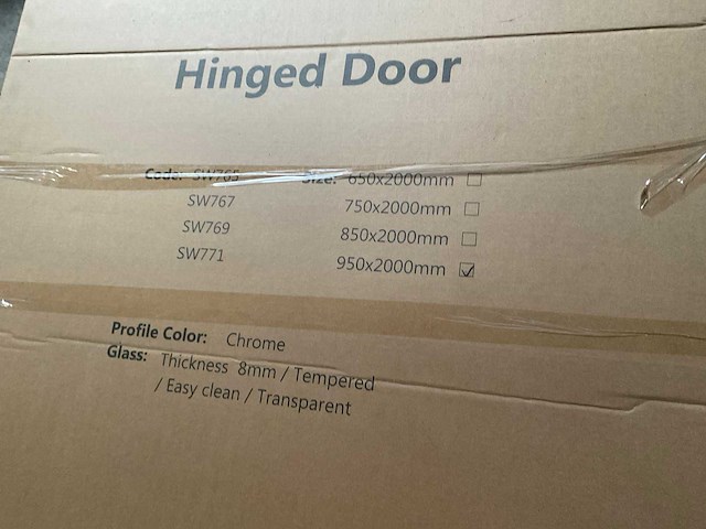 Douchedeur 95x200 cm easyclean - afbeelding 3 van  3