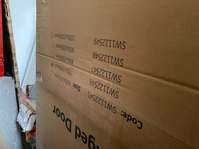 Douchedeur easy clean glas 70x200cm - afbeelding 1 van  1