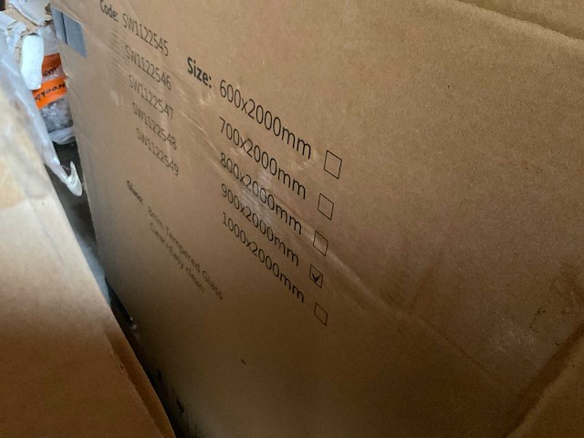 Douchedeur easy clean glas 90x200cm - afbeelding 1 van  1