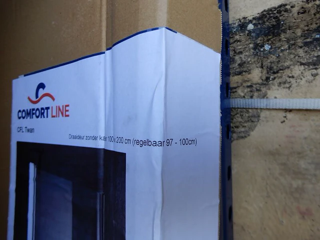 Douchedraaideur, comfort line, cfl twan, aluminium, 2000x1000 - afbeelding 3 van  3
