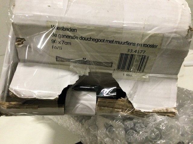 Douchegoot 90x7 cm incl. rooster wb - afbeelding 2 van  2