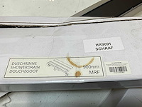 Douchegoot gunmetal geborsteld 900mm - afbeelding 2 van  4