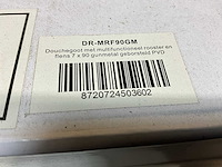 Douchegoot gunmetal geborsteld 900mm - afbeelding 3 van  4