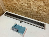 Douchegoot gunmetal geborsteld 900mm - afbeelding 5 van  8