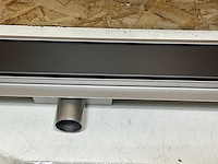 Douchegoot gunmetal geborsteld 900mm - afbeelding 7 van  8