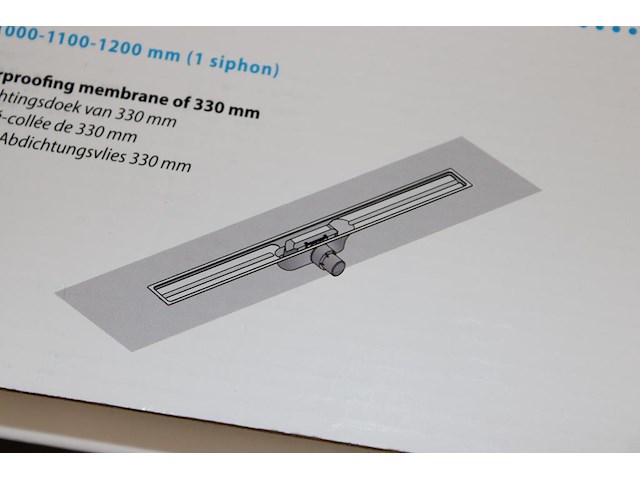 Douchegoot i-drain pro linear 54. lengte 900 mm. - afbeelding 2 van  2