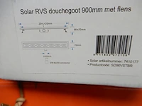 Douchegoot met flens, rvs - afbeelding 6 van  6