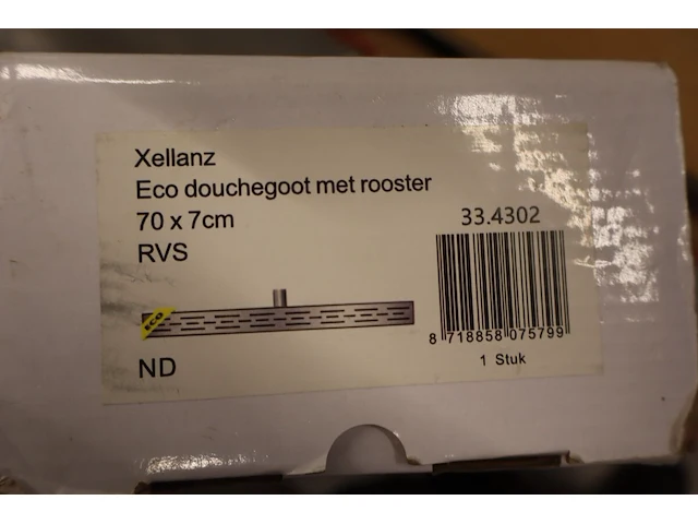 Douchegoot met rooster xellanz, eco, rvs - afbeelding 2 van  4