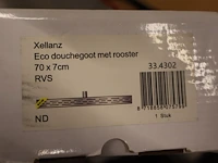 Douchegoot met rooster xellanz, eco, rvs - afbeelding 2 van  4