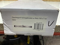 Douchegoot met tegelrooster en flens 100x7 - afbeelding 3 van  6