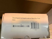 Douchegoot met tegelrooster en flens 50cm - afbeelding 2 van  2