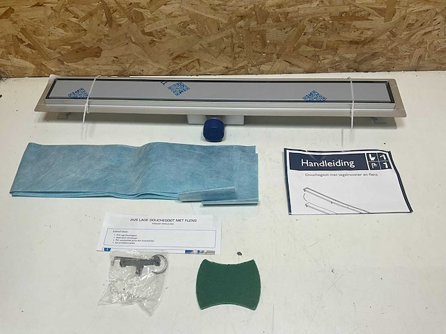 Douchegoot met tegelrooster en flens 60x7 - afbeelding 4 van  8