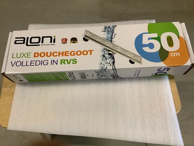 Douchegoot rvs 50 cm, aloni - afbeelding 2 van  2