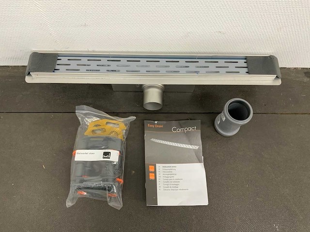 Douchegoot rvs 60 x 6 cm - afbeelding 1 van  8