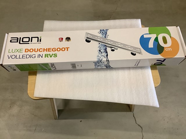 Douchegoot rvs 70 cm, aloni - afbeelding 2 van  2