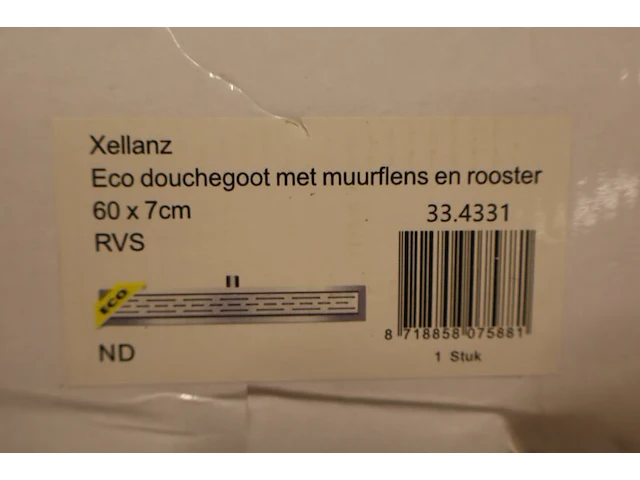 Douchegoot xellanz, eco, rvs - afbeelding 7 van  9