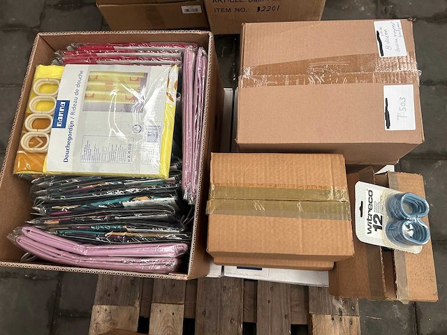 Douchegordijn/doucheringen (110x) - afbeelding 1 van  4