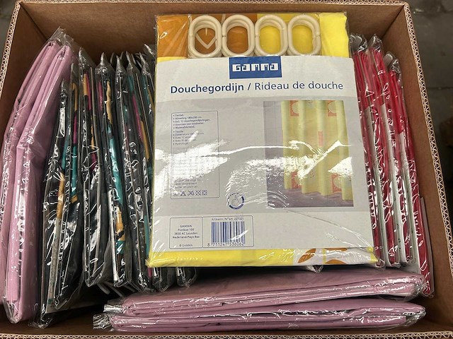 Douchegordijn/doucheringen (110x) - afbeelding 3 van  4