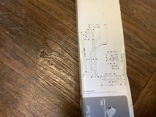 Doucheset 72 cm, incl thermostaat, hans grohe, croma select s vario, chroom - afbeelding 4 van  5