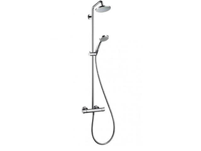 Douchesysteem met thermostaatkraan hansgrohe, croma 100 showerpipe - afbeelding 1 van  3