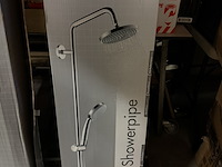 Douchesysteem met thermostaatkraan hansgrohe, croma 100 showerpipe - afbeelding 2 van  3