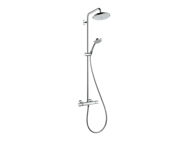 Douchesysteem met thermostaatkraan hansgrohe, croma 220 showerpipe ecostat comfort - afbeelding 1 van  3