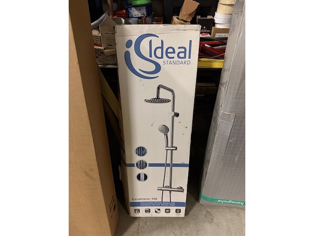 Douchesysteem met thermostaatkraan ideal standard, ceratherm 100 - afbeelding 2 van  5