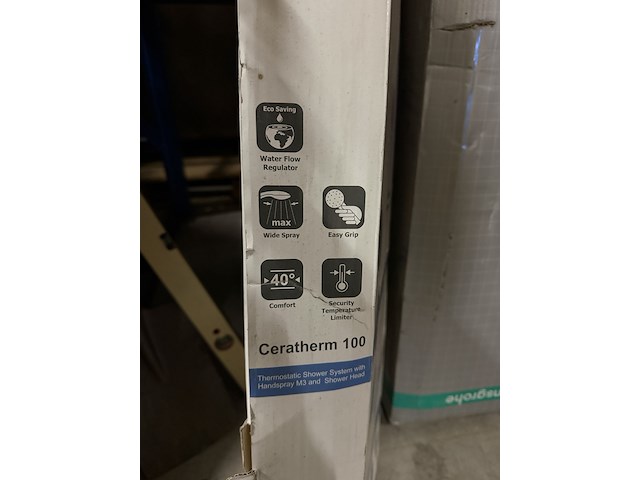 Douchesysteem met thermostaatkraan ideal standard, ceratherm 100 - afbeelding 4 van  5