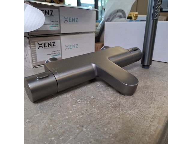 Douchethermostaat, gun metal light - afbeelding 2 van  7