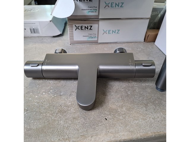Douchethermostaat, gun metal light - afbeelding 3 van  7
