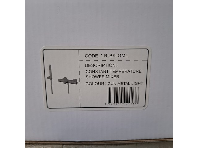 Douchethermostaat, gun metal light - afbeelding 7 van  7