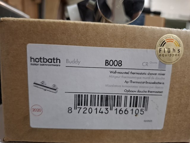 Douchethermostaat hotbath, buddy, chroom - afbeelding 5 van  5