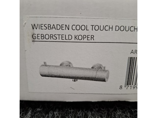 Douchethermostaat, wiesbaden, cool touch, geborsteld koper - afbeelding 1 van  3