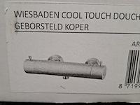 Douchethermostaat, wiesbaden, cool touch, geborsteld koper - afbeelding 1 van  3