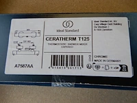Douchethermostaatkraan, ideal standard, ceratherm t 125, chroom - afbeelding 3 van  3