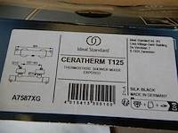 Douchethermostaatkraan, ideal standard, ceratherm t 125, mat zwart - afbeelding 4 van  4