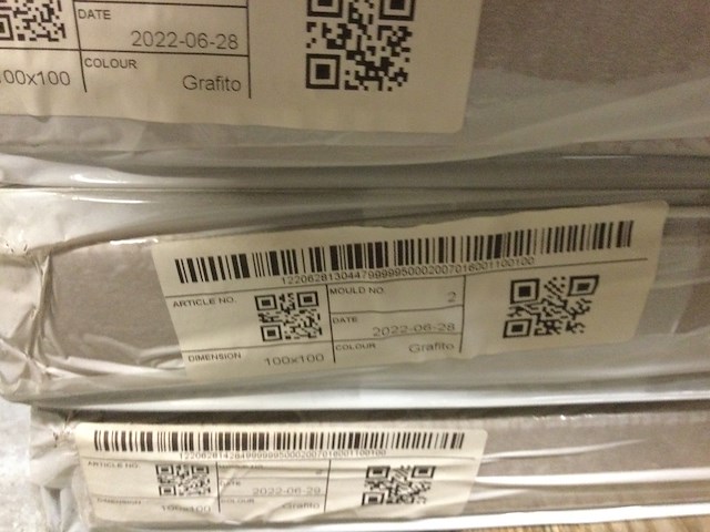 Douchevloer 100x100 cm, grijs - afbeelding 2 van  2