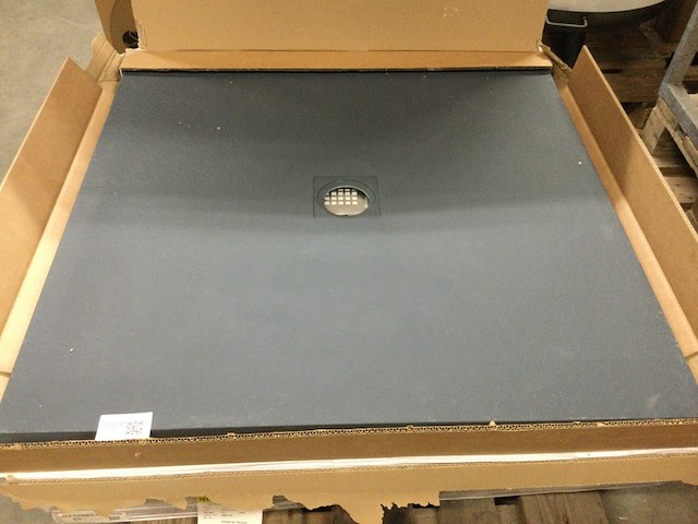 Douchevloer 100x100 cm, grijs - afbeelding 1 van  2