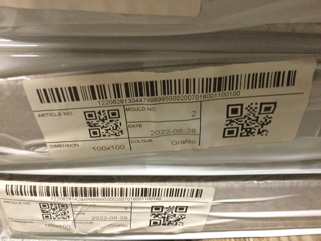 Douchevloer 100x100 cm, grijs - afbeelding 2 van  2