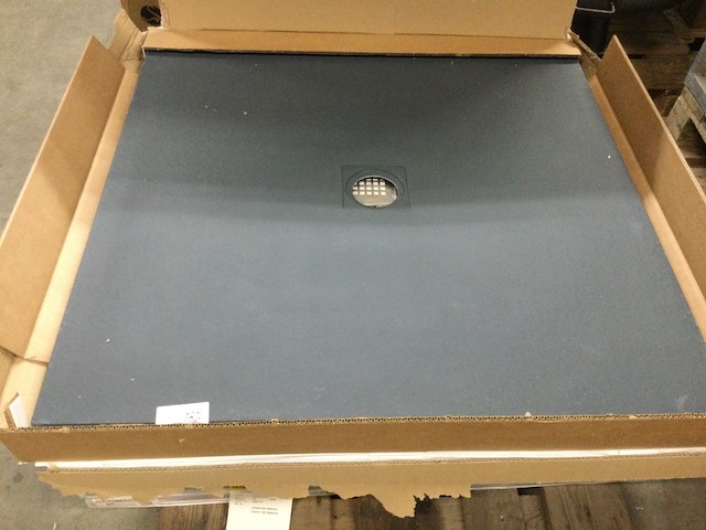 Douchevloer 100x100 cm, grijs - afbeelding 1 van  2