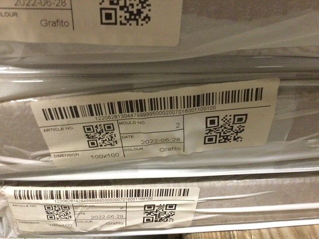 Douchevloer 100x100 cm, grijs - afbeelding 2 van  2